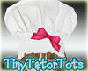 Kids Chef Hat Pink  Bow