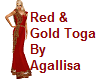 Red & Gold Toga