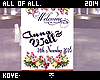 Ana & Well Wedding Sign