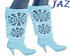 J* TEAL OPEN LACE BOOTS