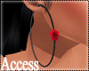 A. Rose Black Earrings
