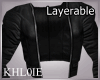 K blk layerable jacket