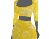 Yellow Flower Dress DQJ