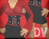 {DV} Red Corset Outfit