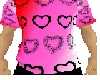 BWPnkRd Heart Shirt M