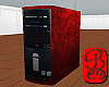 Computer in red