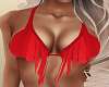 Red Fring Halter TOp