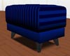 Blue Stripped Footstool