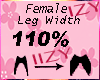 Y! Female Leg Width 110%