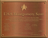 Plaque USS Monty