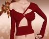 Crys Knit Top Red