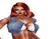 B.F Cowgirl Mini Top Blu