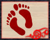 *Jo* Footprints Red