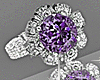 Flower Amathyst Ring
