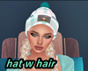 Hat w Blonde braids