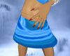 Ice Blue Mini Skirt