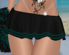 Black & Teal Cheer Skirt