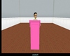 pink wedding podiums