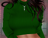 Green Crop Sweater