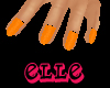 ~Elle~ Orange Nails