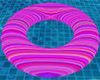 Pink Line Swim Ring Tube
