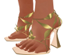 Gold Leaf Heels