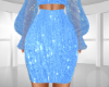 Sequin Light Blue Skirt