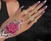 Pink Nails + Tattoo