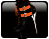 -H- Orange/Black Shoes