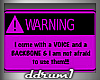 [DD]WARNING Sticker