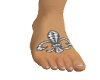 Fleur de Lis right foot