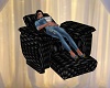 BLACK LEATHER RECLINER