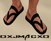 [J] Strap Sandals Black