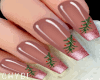 C~Coral Mistletoe Nails
