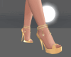 Crystl heart yellow gold