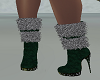 Green & Silver Boots