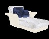 white lounger/blu pillow