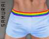 #S Pride Shorts #Blue