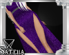 💮|Glitter Purple Gown