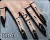 |C| Henna + Black Nails