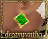 (dp) Gold Emerald Earrin