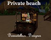 private beach tiki bar