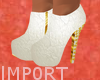 White & Gold heels