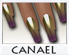 [CNL]Nails purple gold