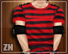 ZN l Striped Top Red