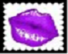 Purple Lips Stamp