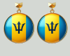 Barbados Flag Earrings