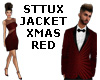 ST TUX JACKET XMAS RED