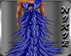 NIX~Blue Feather Gown