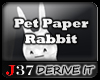 [J37] Pet Paper Rabbit